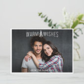 Carte photo de vacances, voeux de Noël (Debout devant)