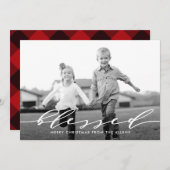 Carte photo de vacances Word simple BLESSEE (Devant / Derrière)