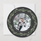 Carte photo de vacances Wreath Winter (Devant)