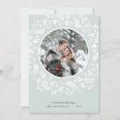 Carte photo de vacances Wreath Winter (Devant)