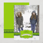 Carte photo de vœu Trèfle (Devant / Derrière)