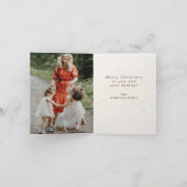 carte photo de voeux avec feuillage de vacances en (Intérieur)