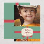 Carte photo de vœux de fêtes (Devant / Derrière)