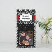 Carte photo de voeux de la saison Black/Red/White (Debout devant)