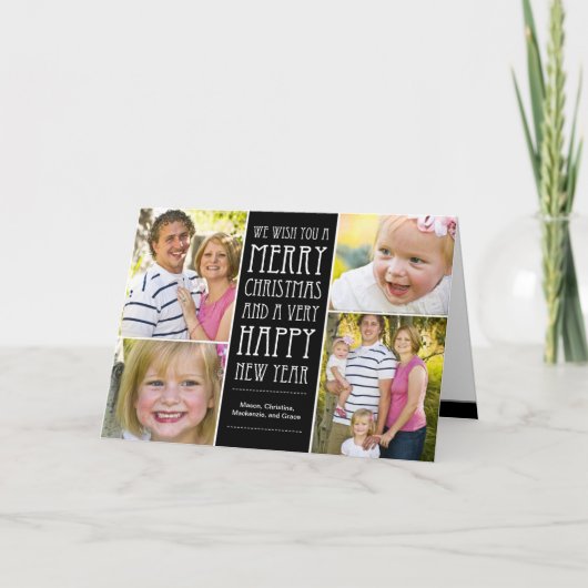 Carte photo de voeux de Noël (Devant)