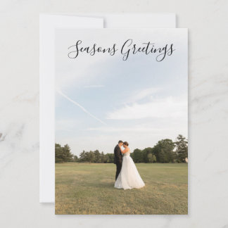 Carte photo de voeux de saison
