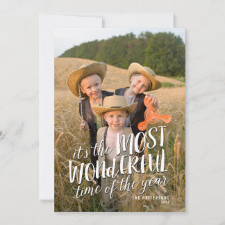 Carte photo de voeux de vacances moderne le plus m