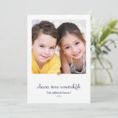 Carte Photo de Vœux Douce Rosh Hashanah (Debout devant)