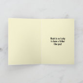 Carte Photo de votre premier anniversaire de papa (Intérieur)