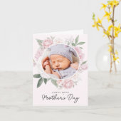 Carte Photo de votre première fête des mères Fleurs de p (Fleur jaune)