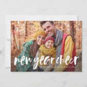 Carte photo d'écriture amusant du Nouvel An (Devant)