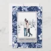 Carte photo Deep Blue Winter Christmas (Devant)