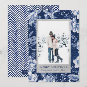 Carte photo Deep Blue Winter Christmas