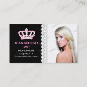 Carte photo d'emblème de bonheur de diamant de TTT (Dos)