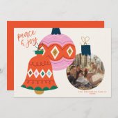 Carte photo des Baubles de Noël (Devant / Derrière)