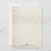 Carte photo des fêtes de neige rustique (Dos)