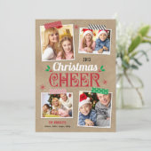 Carte photo des Fêtes de Noël (Debout devant)