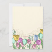 Carte photo des fleurs de printemps (Dos)