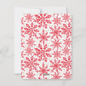 Carte photo des flocons de neige | des vacances | (Dos)