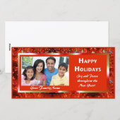 Carte photo des lumières des Fêtes (Devant / Derrière)