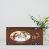 Carte photo des vacances au chocolat (Debout devant)