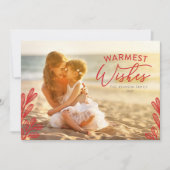 Carte photo des voeux les plus chaleureux (Devant)
