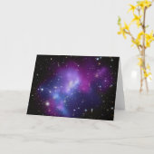 Carte Photo d'espace céleste violet vierge (Fleur jaune)
