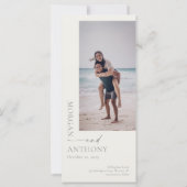 Carte Photo Destination Plage Enregistrer La Date (Dos)