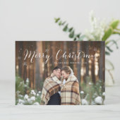 Carte photo d'étincelle de Noël (Debout devant)