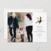 Carte photo d'Halloween (Devant / Derrière)