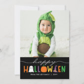 Carte photo d'Halloween amusant et festif (Devant)