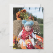 Carte photo d'Halloween avec lettrage sur le thème (Devant)