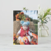 Carte photo d'Halloween avec lettrage sur le thème (Debout devant)