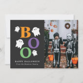 Carte photo d'Halloween Boo Cute Ghost (Devant)