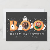 Carte photo d'Halloween Boo Cute Ghost (Devant)