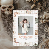 Carte photo d'Halloween Éffrayant