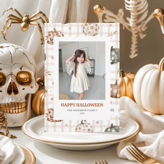 Carte photo d'Halloween Éffrayant