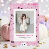 Carte photo d'Halloween Éffrayant