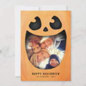 Carte photo d'Halloween | JACK-O'-LANTERN CITROUIL (Devant)