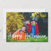 Carte photo d'Halloween moderne et modifiable (Devant)