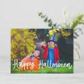 Carte photo d'Halloween moderne et modifiable (Debout devant)