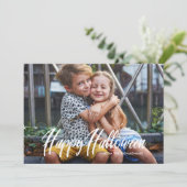 Carte photo d'Halloween moderne | horizontal (Debout devant)