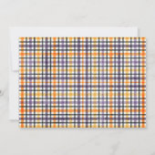 Carte photo d'Halloween mou et orange (Dos)