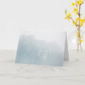 Carte Photo d'hiver de la forêt (Fleur jaune)