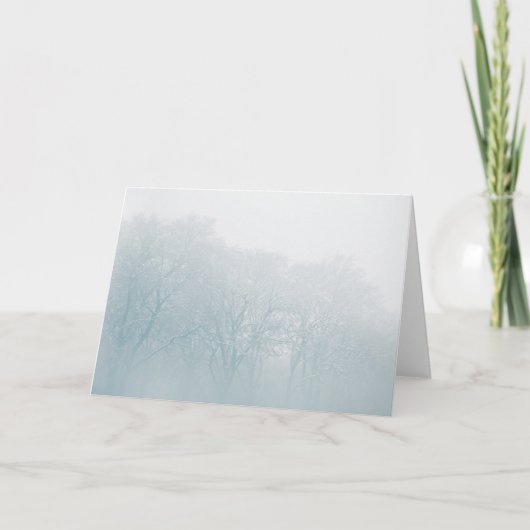 Carte Photo d'hiver de la forêt (Devant)