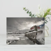 Carte photo d'hiver norvégien (Debout devant)