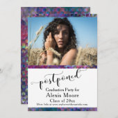 Carte photo différé de la fête de graduation uniqu (Devant / Derrière)