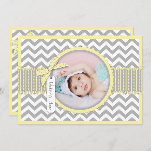 Carte photo d'impression Chevron A7-YW (Devant / Derrière)