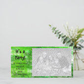 Carte photo d'invitation à la fête de la Crayon ve (Debout devant)