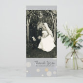 Carte photo double face : Bulles de champagne (Debout devant)